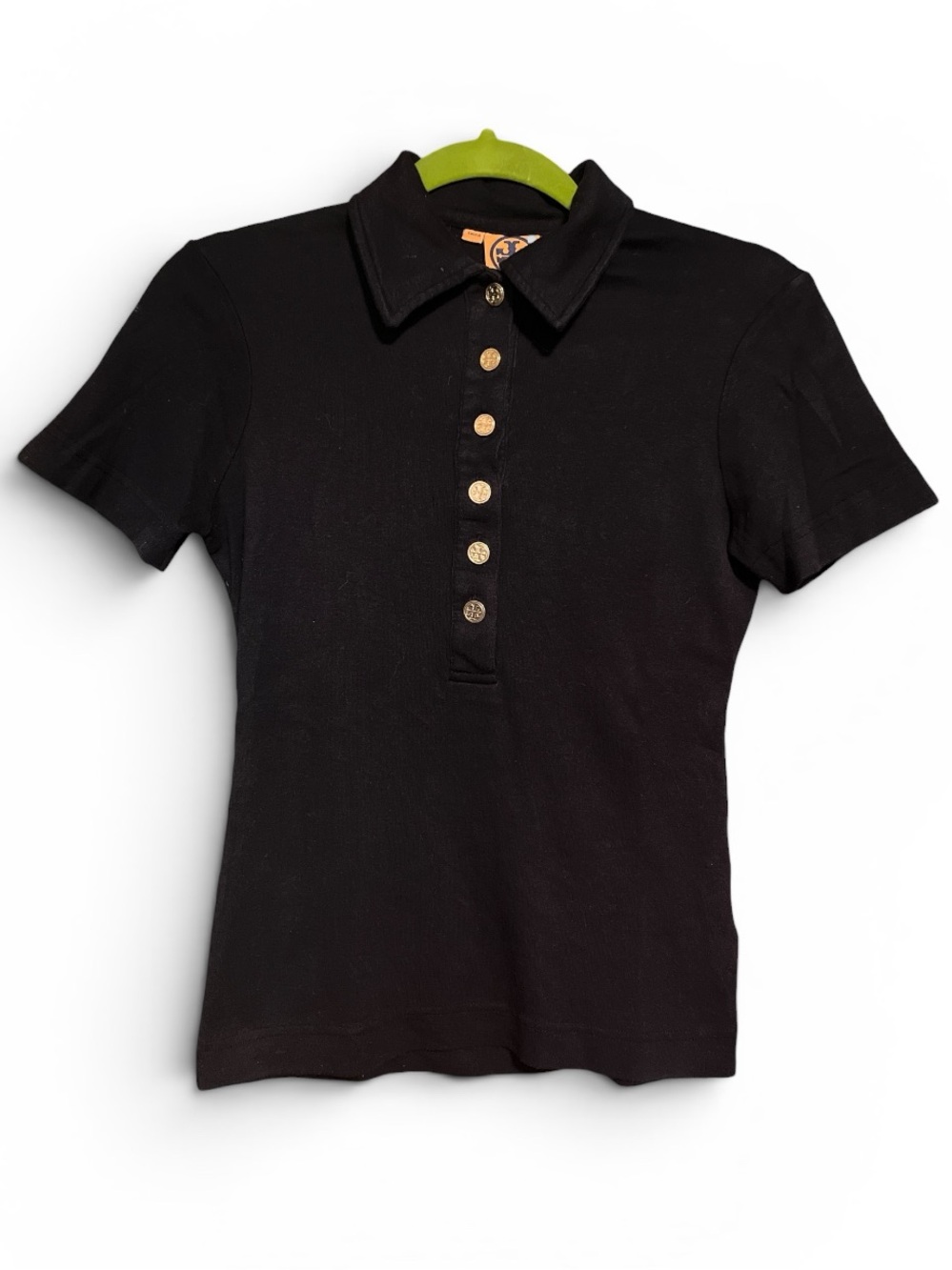 Tory Burch, short sleeve half button-down collared shirt